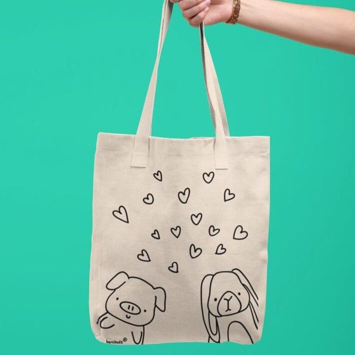 cute canvas tote bags
