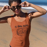 Bao Buds, Heather Rust, Racerback Tank, Women, Apparel, Barn Buds® Company