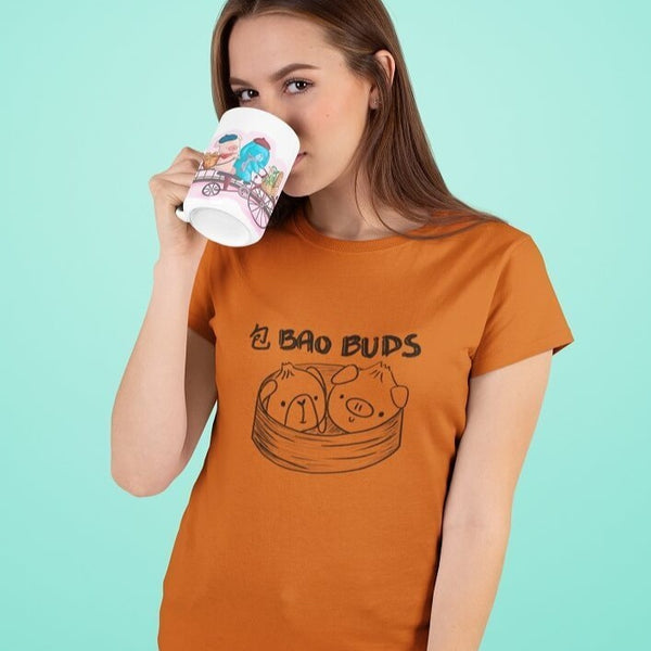 Bao Buds, Heather Rust, Tshirt, Women/Men/Youth, Apparel, Barn Buds® Company