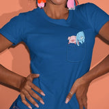 Pocket Pals, Heather Navy, Tshirt, Women/Men/Youth, Apparel, Barn Buds® Company