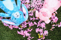 Hamilton the Pink Pig Stuffed Animal Plush Toy, Eleanor the Blue Bunny Rabbit Stuffed Animal Plush Toy
