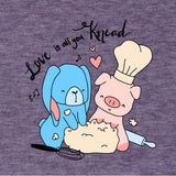 All You Knead is Love, Heather Purple, Racerback Tank, Women, Apparel, Barn Buds® Company
