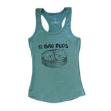Bao Buds, Heather Mint, Racerback Tank, Full View, Women, Apparel, Barn Buds® Company