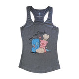 All You Knead is Love, Heather Dark Grey, Racerback Tank, Women, Apparel, Full View, Barn Buds® Company