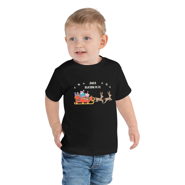 Just Sleighin' It - Toddler Short Sleeve Tee