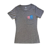 Pocket Pals, Heather Grey, Tshirt, Full View, Women/Men/Youth, Apparel, Barn Buds® Company