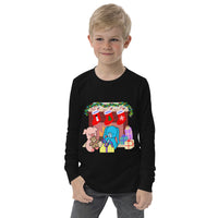 Warm Fireplace - Youth long sleeve tee