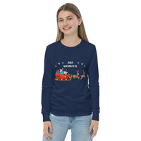 Just Sleighin' It - Youth long sleeve tee