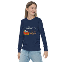 Just Sleighin' It - Youth long sleeve tee