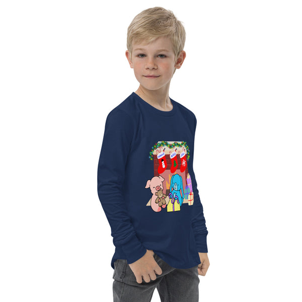 Warm Fireplace - Youth long sleeve tee